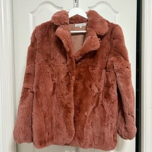Heartloom Reaal Fur Coat in Rust